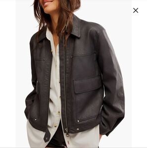 Free People Blair Faux Leather Jacket